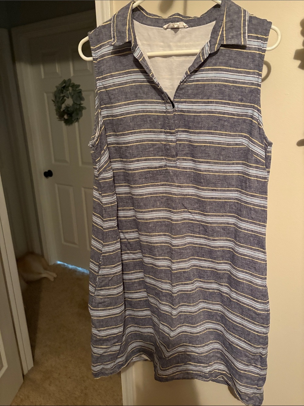 NWOT Nordstrom Blue and White Striped Dress